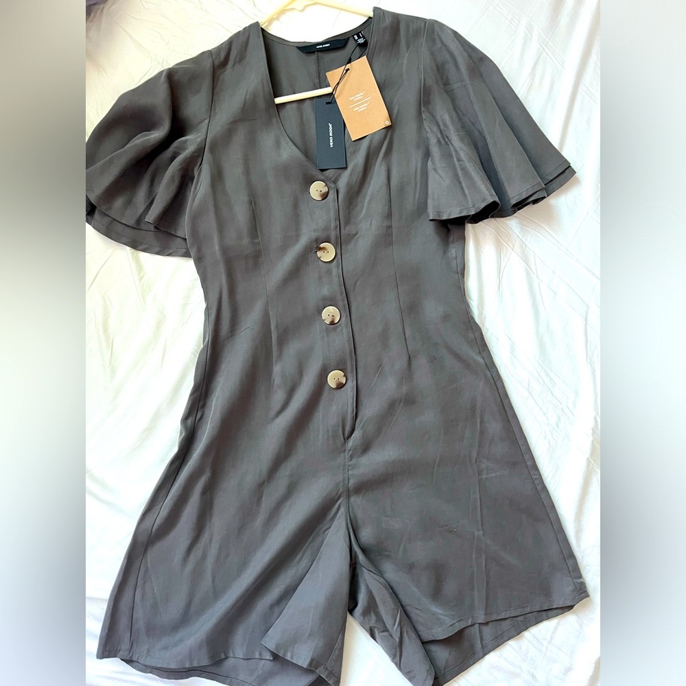 NWT Charcoal Romper